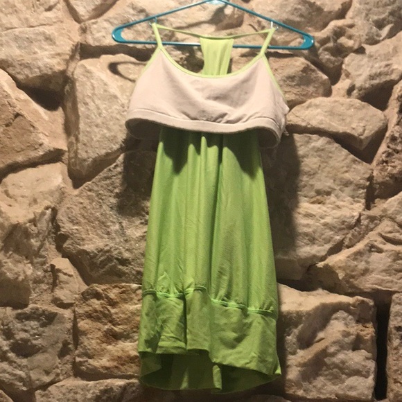 Lululemon Lime Green No Limits Tank - Picture 5 of 6